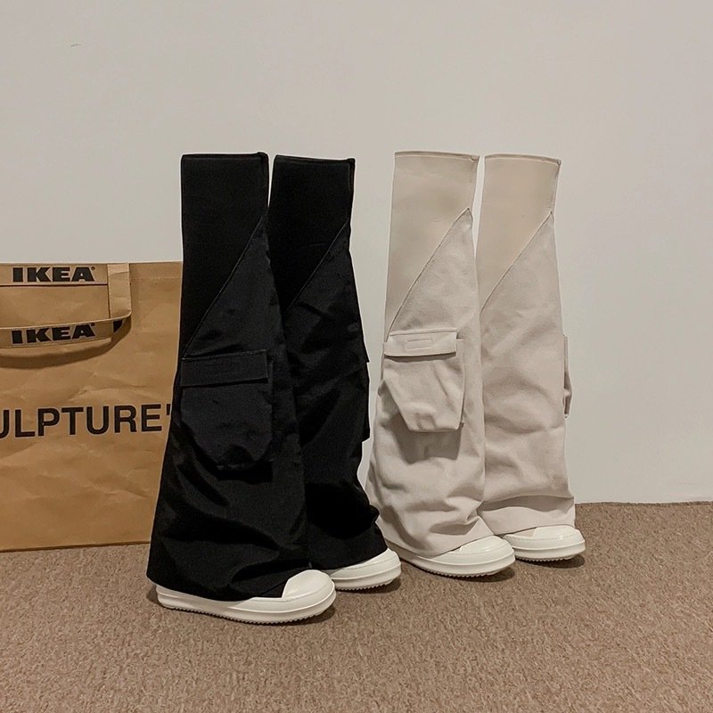 Detachable Knee Boots 2023 Winter New Pocket Slim Long Boots Versatile Outwear Fashion Boots for Women