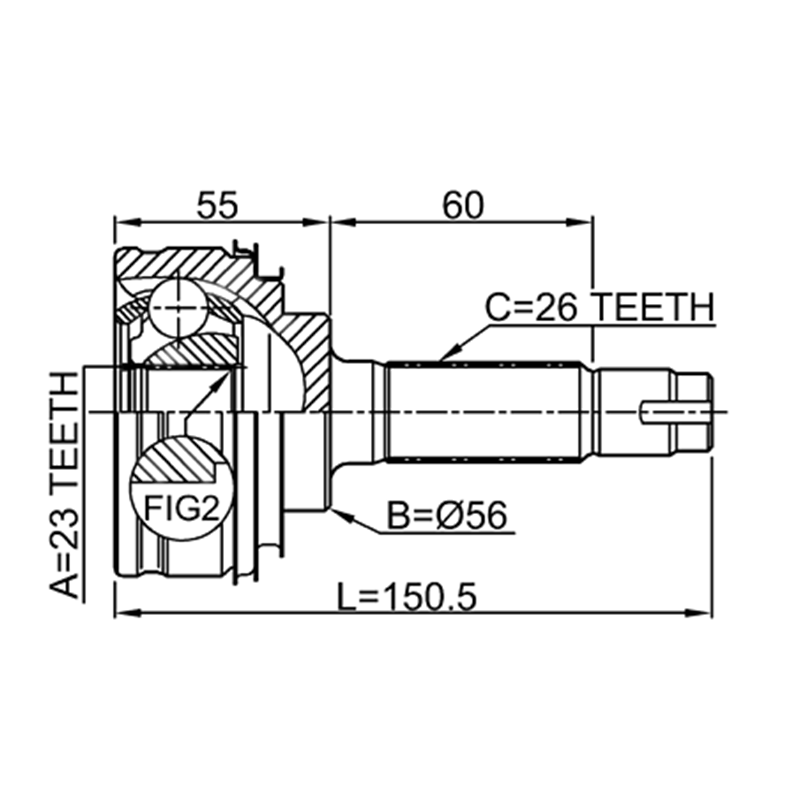 CV Joint Manufacturer Outer C.V. Joint for Toyota 43470-29107 Joint Cv Kits