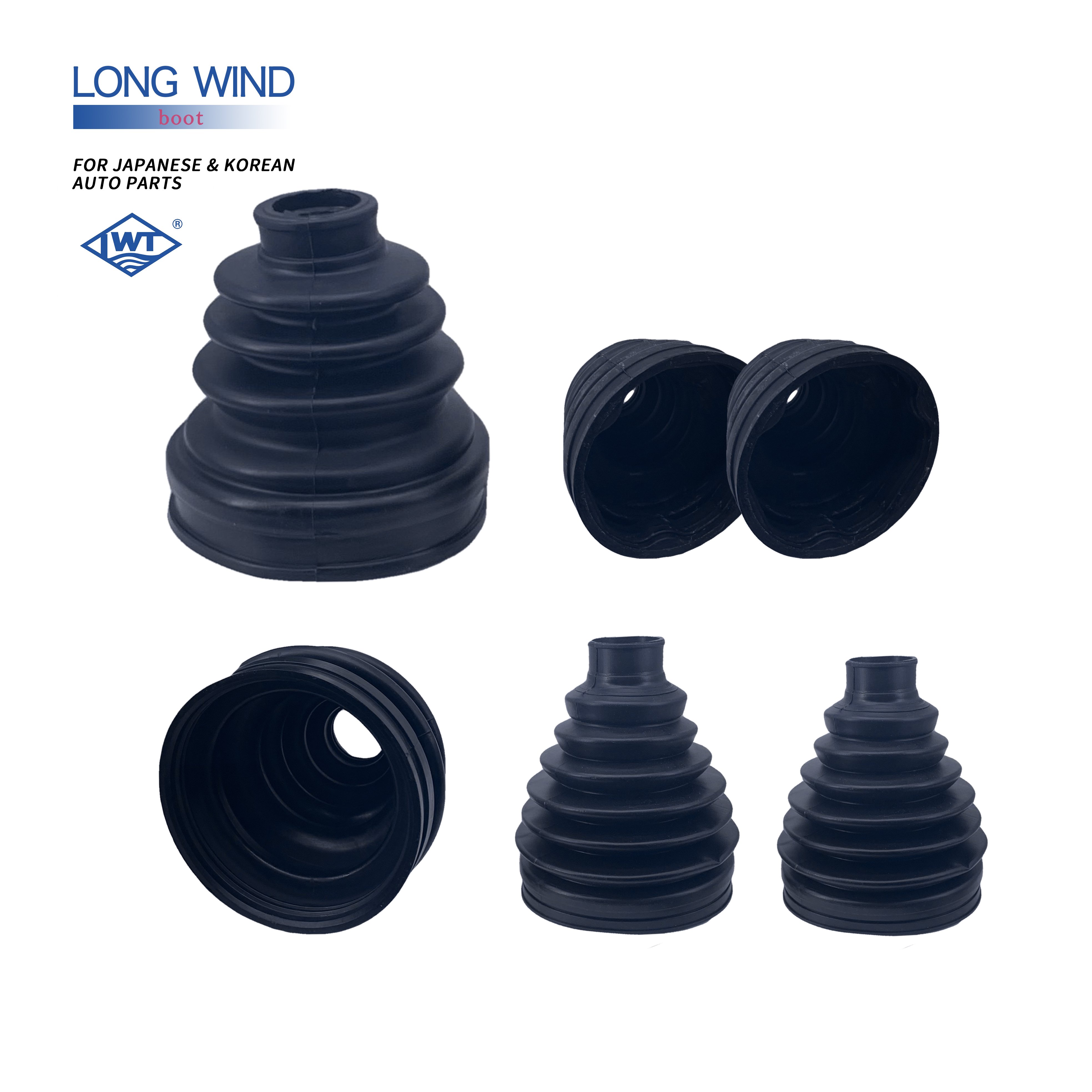 LWT Auto Parts Rubber Outer Inner Cv Joint Boots For Toyota Nissan Honda Suzuki Isuzu Mitsubishi Hyundai Kia Mazda