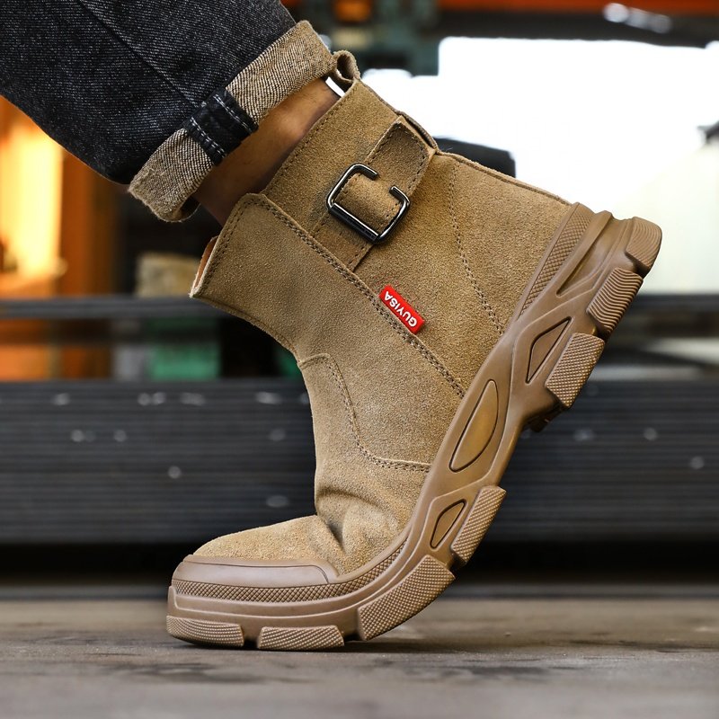 GUYISA Industrial Safety Boots Accept Custom Welder Steel Toe Safety Boots