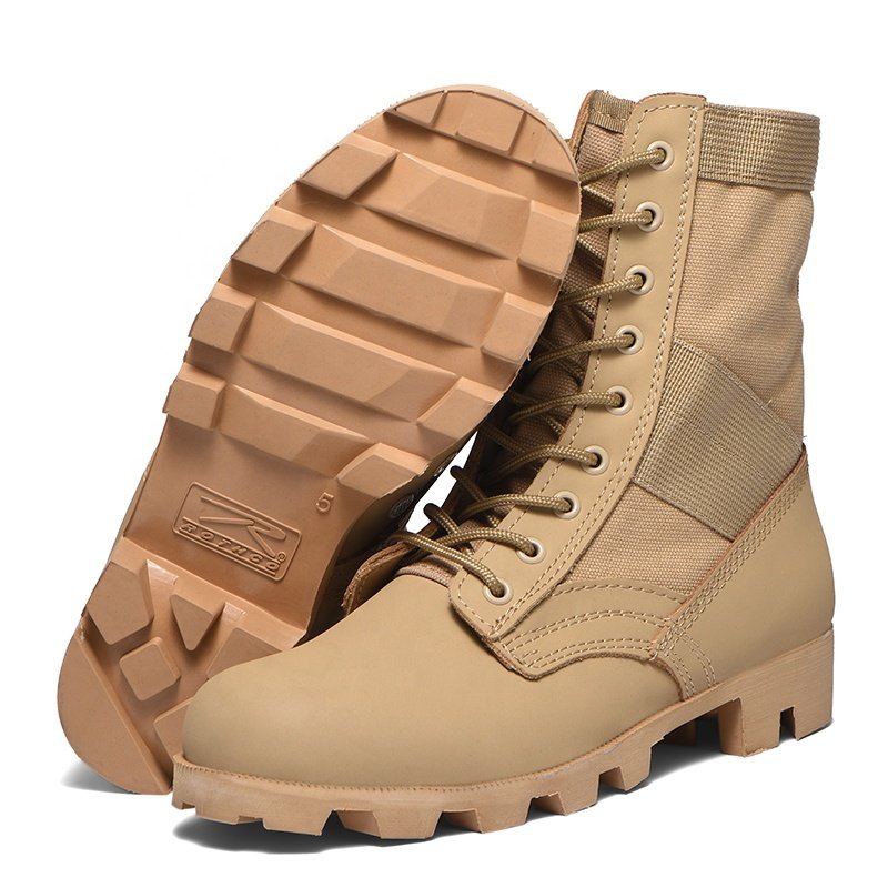 Uppers Soles One Piece Strong Lacing Boots Steel Toe Protects the Toes From Puncture Damag Desert Boots Long Service Life Boots