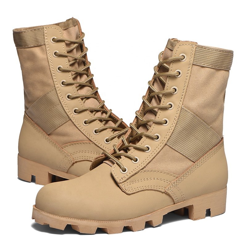 Uppers Soles One Piece Strong Lacing Boots Steel Toe Protects the Toes From Puncture Damag Desert Boots Long Service Life Boots