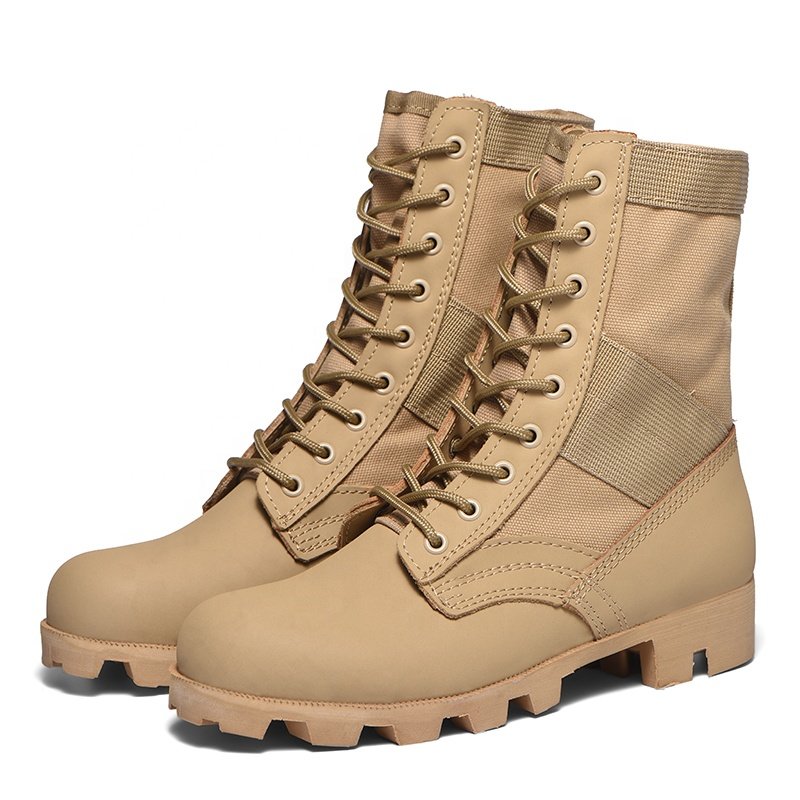 Uppers Soles One Piece Strong Lacing Boots Steel Toe Protects the Toes From Puncture Damag Desert Boots Long Service Life Boots