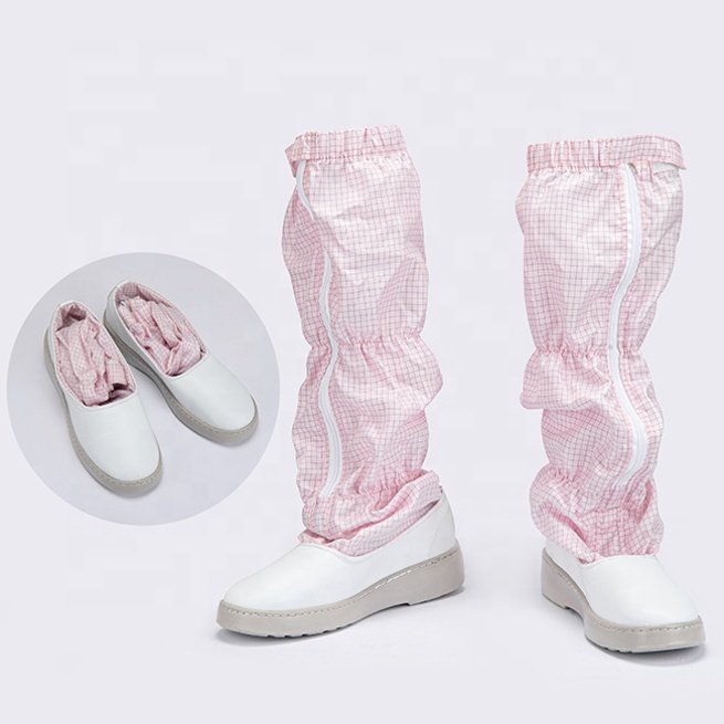 Good Quality Anti-Static Long Boots ESD Antistatic Safety Boots for Electronic Factory Use, OEM Made in Vietnam