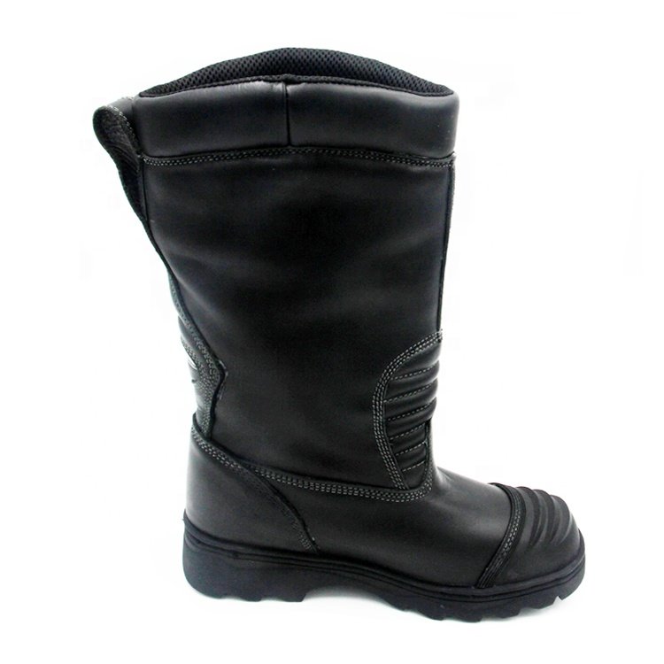 Patent Rubber Sole Water Proof Fire Resistant Firefighter Protective Boots with Anti-collision Shoe Toe