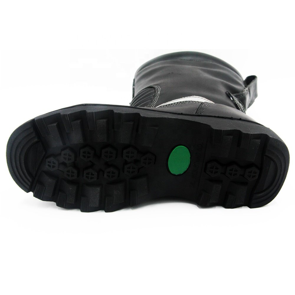 Patent Rubber Sole Water Proof Fire Resistant Firefighter Protective Boots with Anti-collision Shoe Toe
