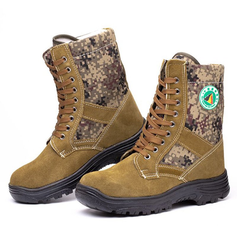 Forest Fire Rescue Boots Firefighters Wear-resistant Emergency Protective Boots Mid-cut Anti-puncture Water Rescue Shoes