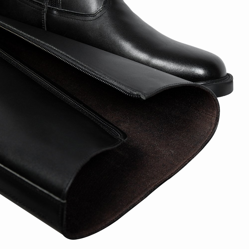 Combat Molding Full Split Leather Officer Boots for Parade High Quality Outsole for Men