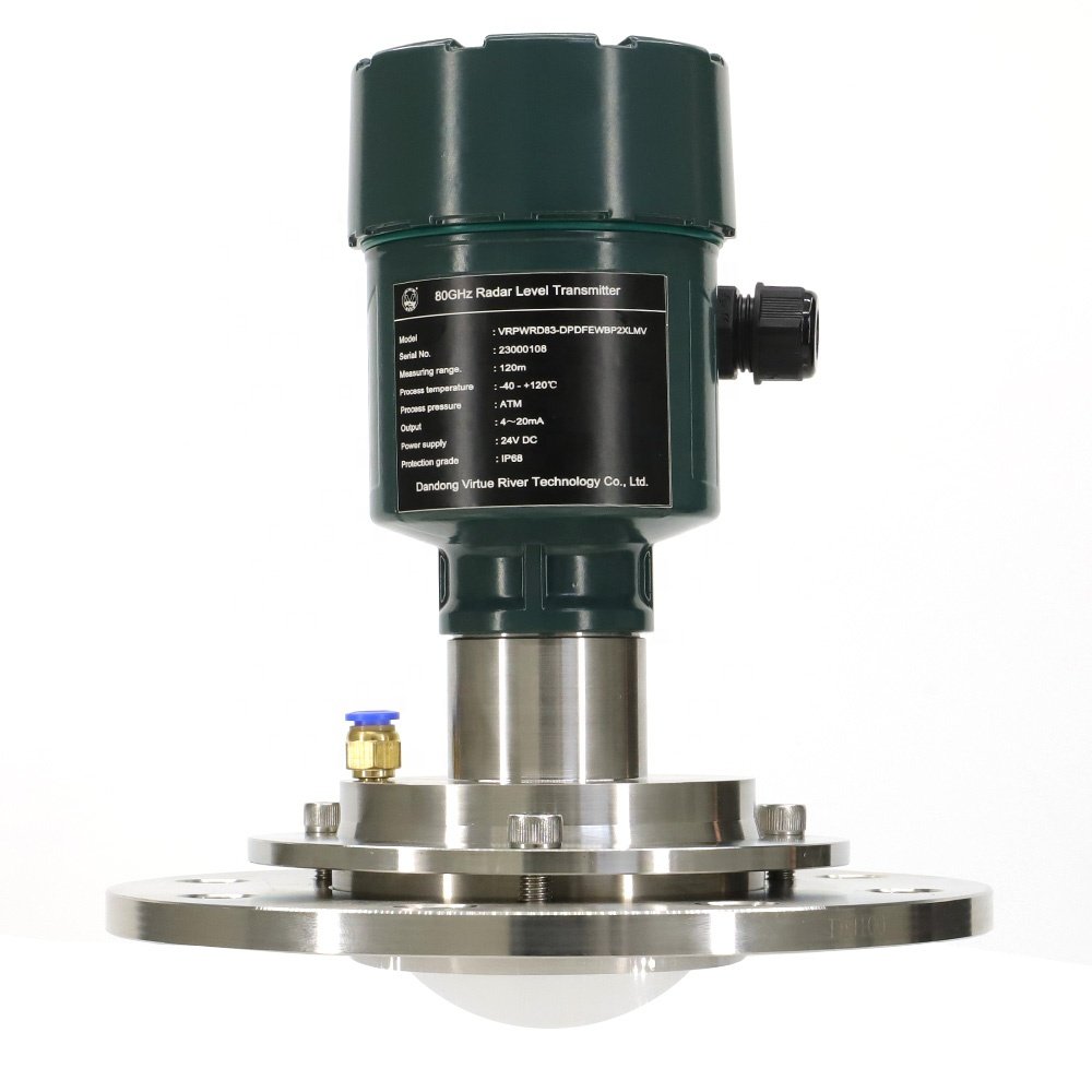 FMCW 80G Factory Outlet High Quality 4-20mA Radar Solid Level Transmitter HART Communication
