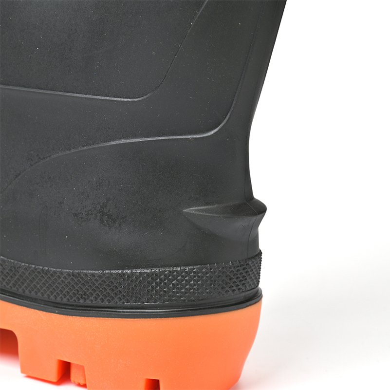 Steel Toe And Sole Safety Boots Pvc Boots Certification Pvc Safety Boots For Men