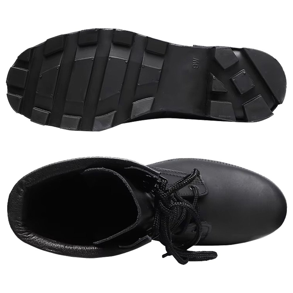 Factory Price Style High Ankle Full Leather Vulcanization Process Cow Leather Safety Boots