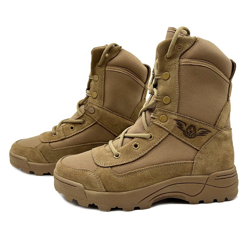 Factory Direct Sale Cow Leather High Top Boots Outdoor Sports Desert Boots Tooling Training Boots