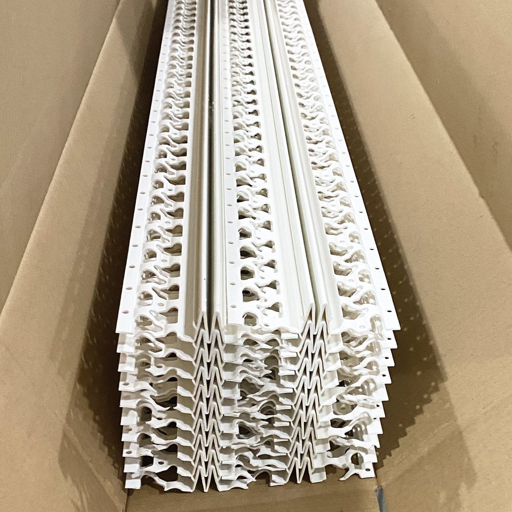 PVC Vinyl V Control Joint 1/2'' for Stucco Palster