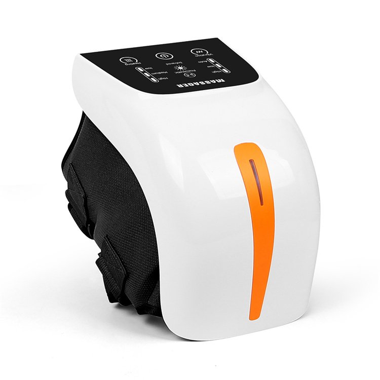 2023 New Products Rechargeable Pain Relief Lcd Touch Control Air Compression Kneading Infrared Heating Knee Massager
