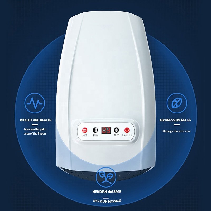 Usb Electric Hand Massage Machine. Finger Vibrator Hand Held Hand Massager With Heat