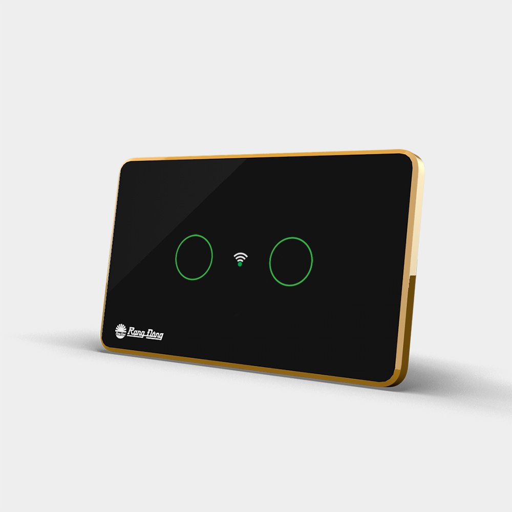 Vietnam High-tech Smart Home 2 Gang 300W Per Gang Smart Touch Switch