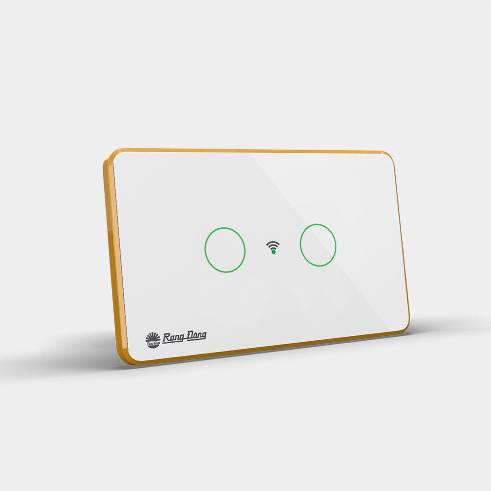 Vietnam High-tech Smart Home 2 Gang 300W Per Gang Smart Touch Switch