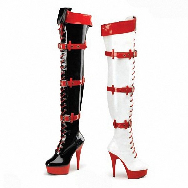 6inch-15 cm High and Knee-high Boots Catwalk Shows Shoes Stage Appeal SM Cross-dressing Boots Shoes Dress Shoes