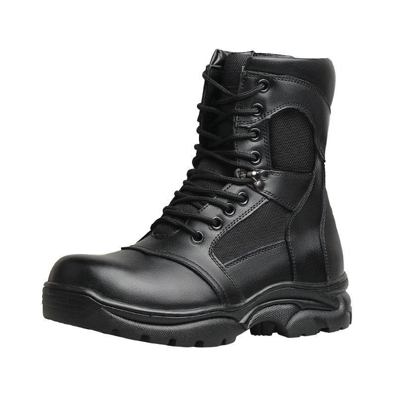 Winter Wool Warm Battle Training Boots Steel Toe Protective Leather Boots Men Special Forces Shock Absorbing Tactical Boots
