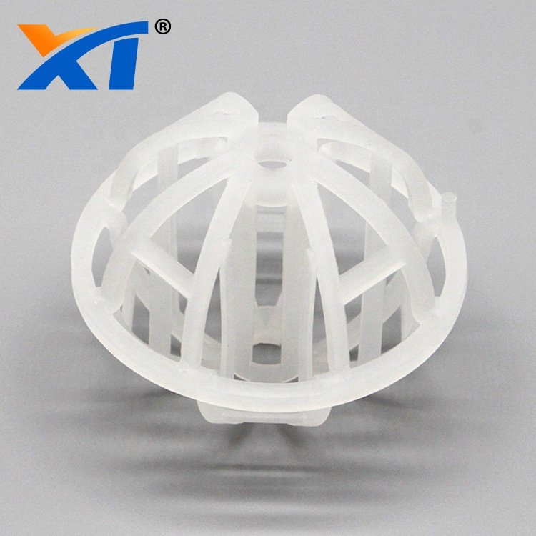 Xintao 25mm 50mm PP polypropylene plastic tri-pack ball tower packing media for drying columns