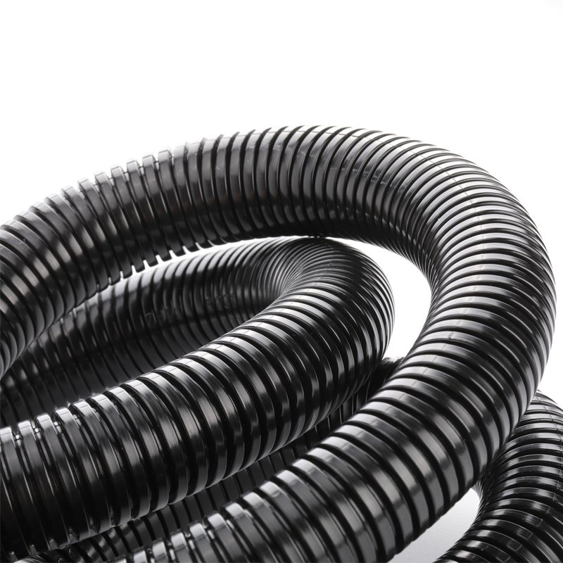 Antiflaming PP Automotive Wire Harness and protection Corrugated pipe with black color Chemical Resistance Pipes and Tubes