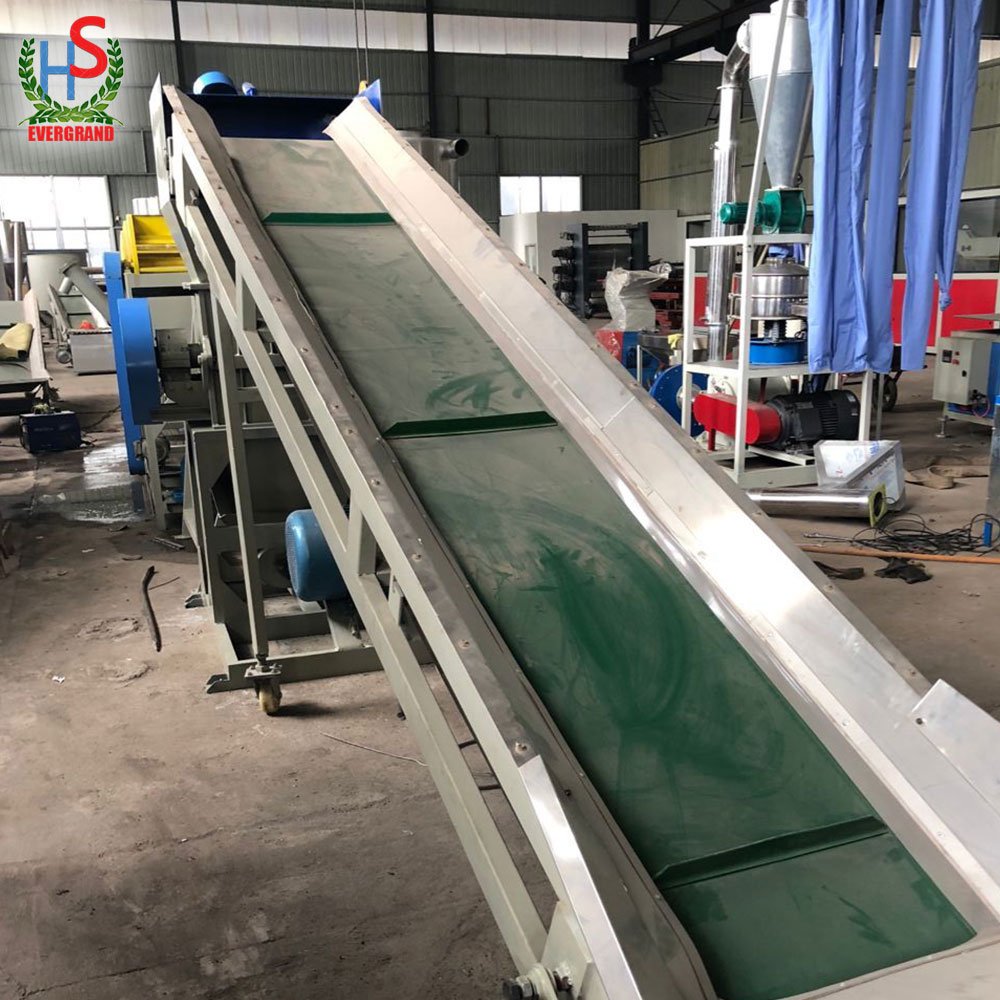 Fully Automatic Plastic Waste PP PE Film Recycling Washing Machine Line With Crusher And Shredder System