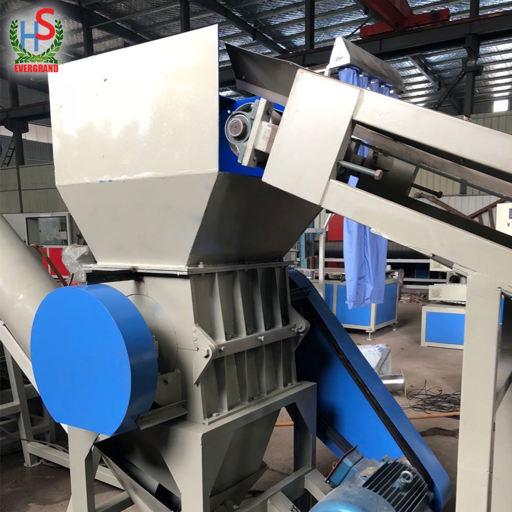 Fully Automatic Plastic Waste PP PE Film Recycling Washing Machine Line With Crusher And Shredder System