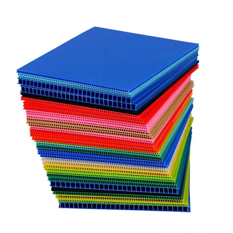 Direct Factory Supply Corrugated Plastic Honeycomb Panel PP Hollow Sheet Polypropylene Twin Wall Sheet
