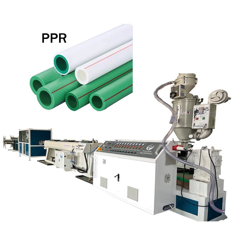 Fully automatic PE PP PPR pla plastic pipe manufacturing extruder machine for produce field irrigation pipe