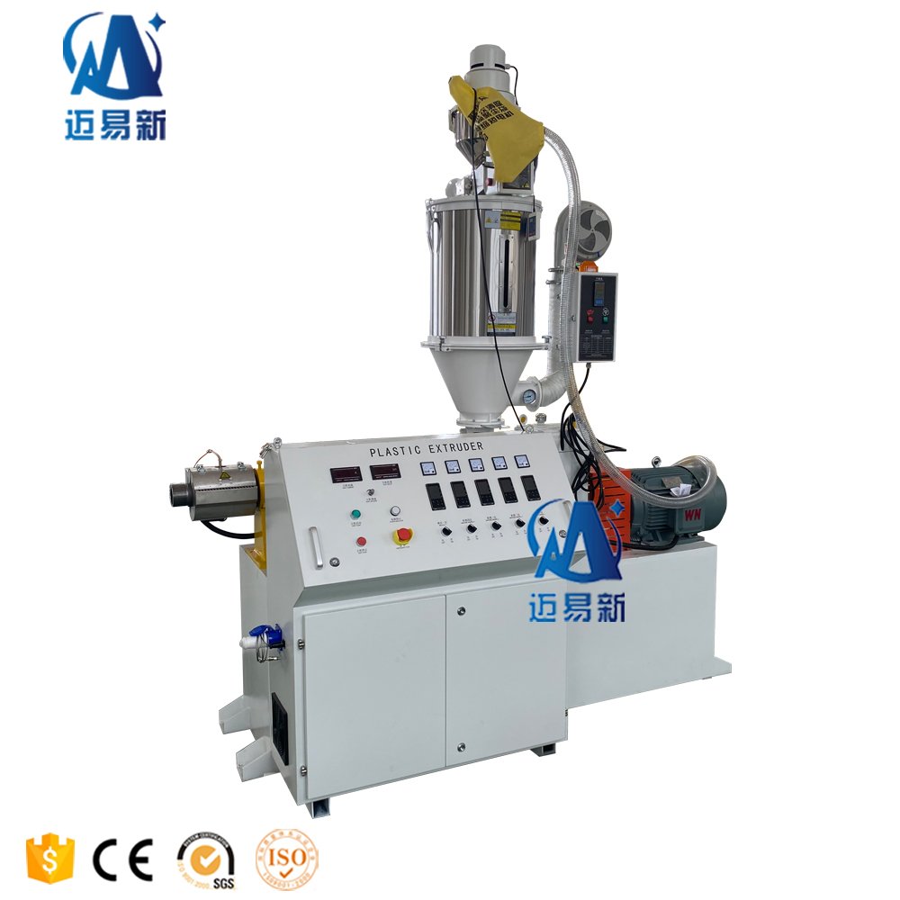 SJ45 Series 3D Printer Filament Single screw Plastic Small PE Pipe Extruder Machine for PP PE PVC