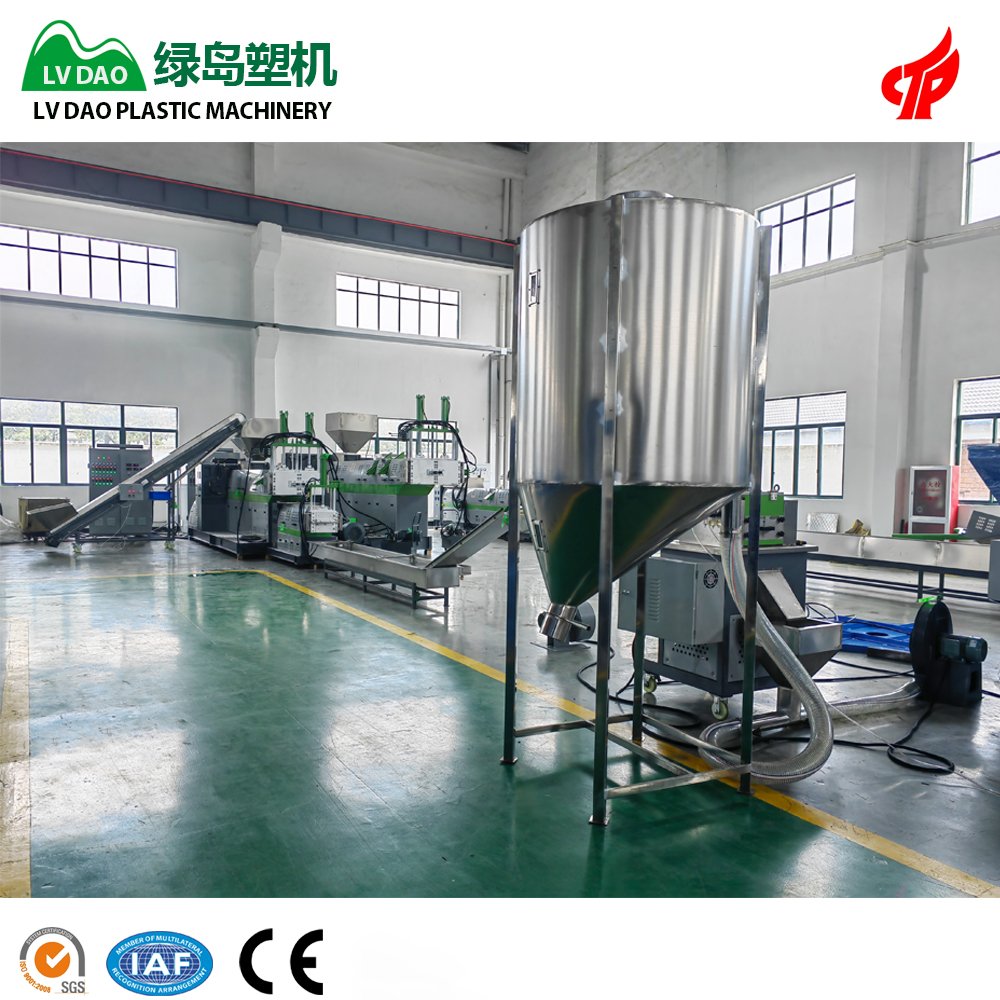 PP PE ABS PS PC PA 500kg/h High Capacity New Technology Plastic Recycling Machine Pellet Granulator Waste Plastic Machine