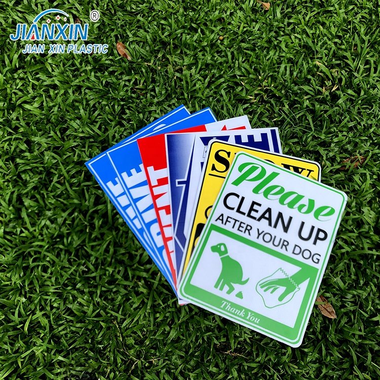 Corrugated Plastic sign with metal stakes PP hollow plastic board sign