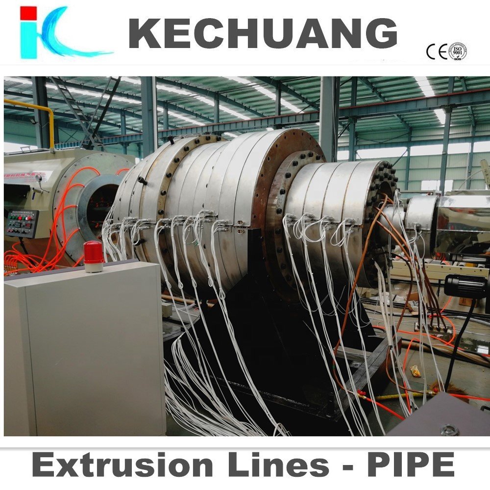 KECHUANG PLASTIC MACHINERY HDPE Pipe Extruding Production Line Manufacturing Plants Featuring Motor Gearbox PE/PP +8618253267918