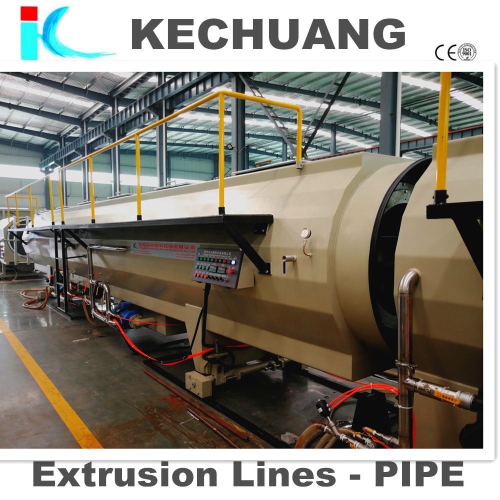 KECHUANG PLASTIC MACHINERY HDPE Pipe Extruding Production Line Manufacturing Plants Featuring Motor Gearbox PE/PP +8618253267918