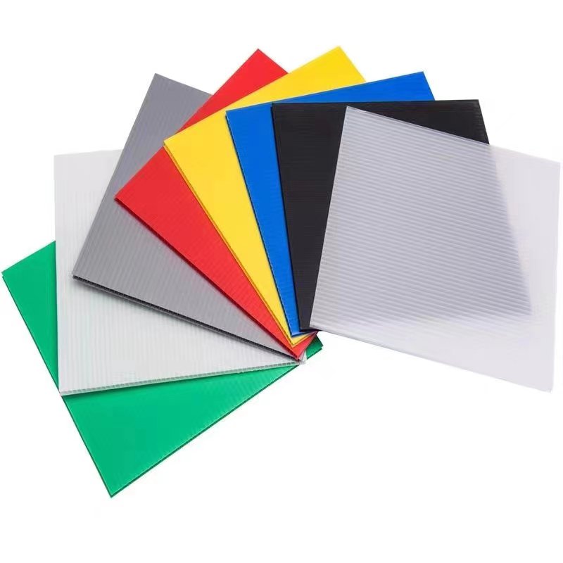 Custom size pp hollow sheet coroplast corflute sheet for floor protection & advertising printing