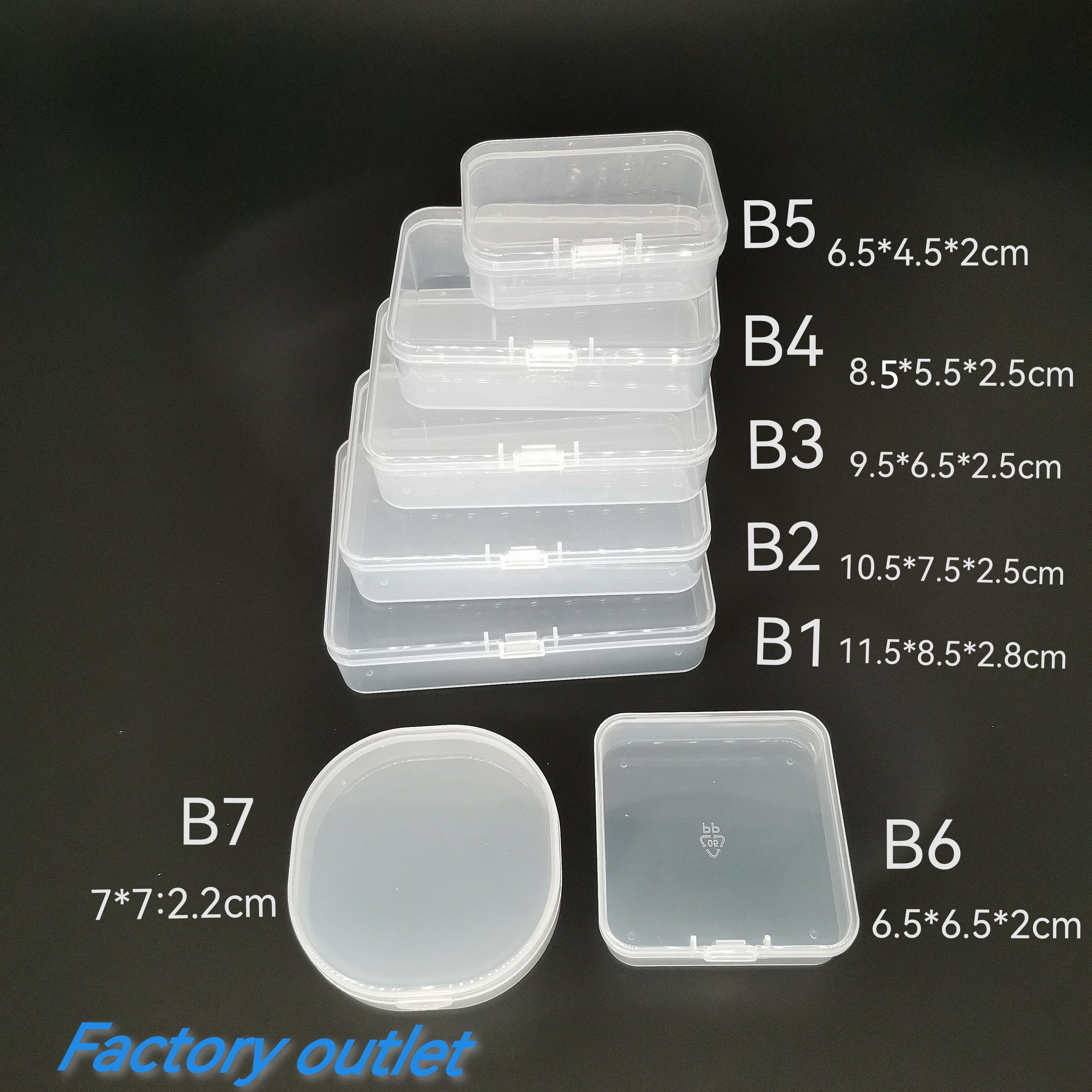 China factory PP transparent Plastic Storage Box Mini Plastic tool Box