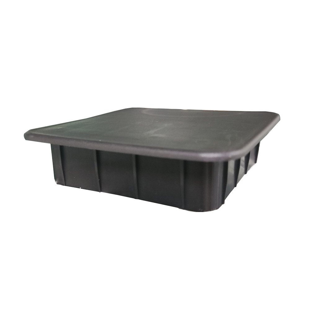 PP 100 MM Square Plug Black Tube Insert Plastic Injection Molding