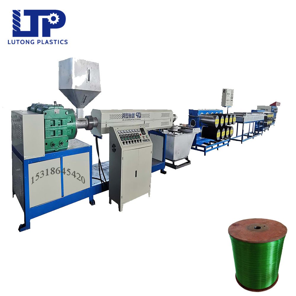 PET PP PE Monofilament fiber extruder machine / plastic filament yarn extrusion line