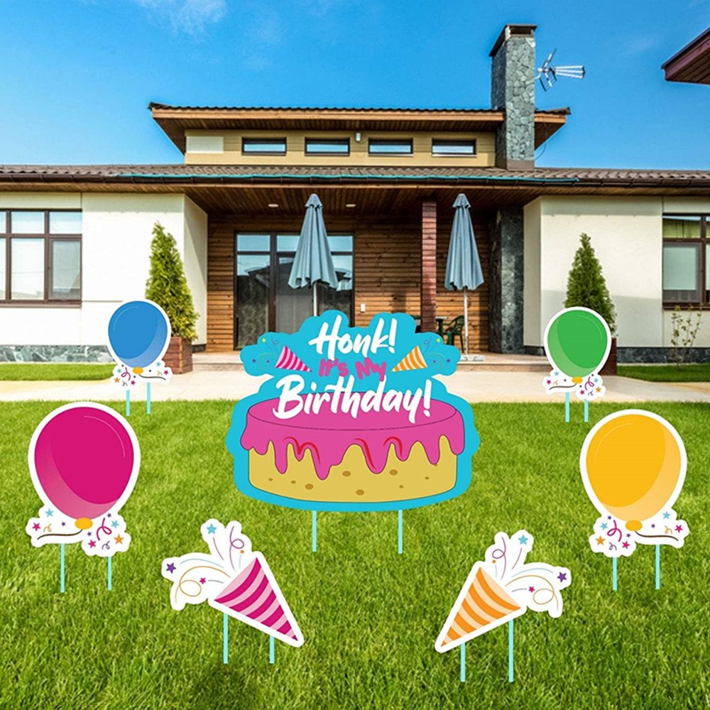 Best Sell Happy Birthday Yard Sign Outdoor Signs Letter Customsized PP Corrugated Hollow Sheet