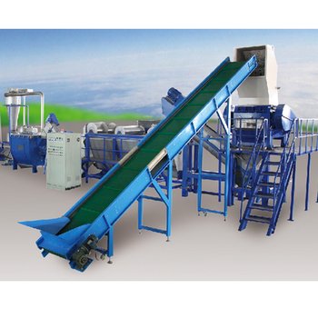 NEW crushing waste flake machine film pet bottle plastic recycling automatic pp pe washing line