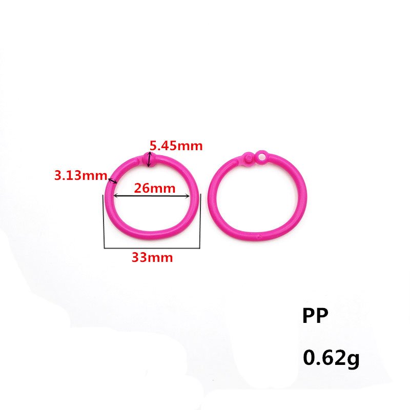 Plastic O Rings Colorful Snap ring Book Accessories for Scrap booking Use Keychain Words Multi-Function Documents