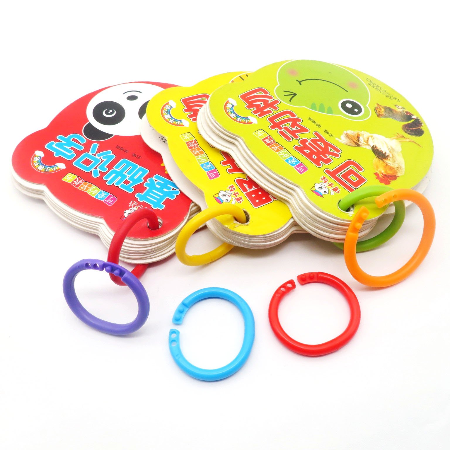Plastic O Rings Colorful Snap ring Book Accessories for Scrap booking Use Keychain Words Multi-Function Documents