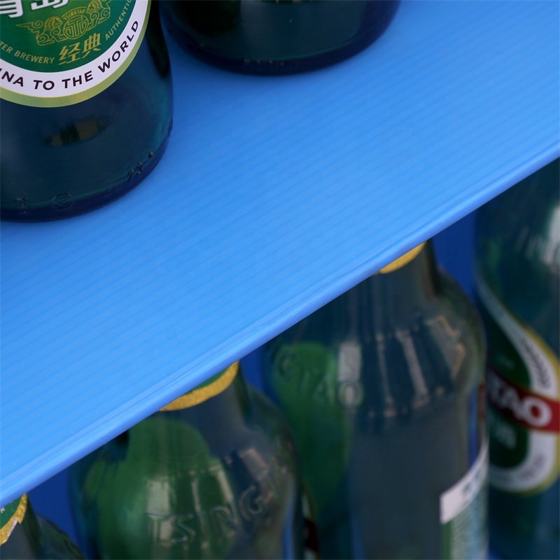 Over 50 cycles Quality Assurance 5mm Blue 1000x2000mm Reusable PP Corrugated Layer Pad for Beverages Industry