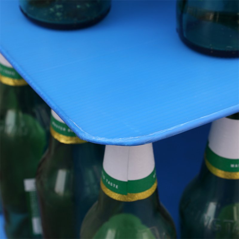 Over 50 cycles Quality Assurance 5mm Blue 1000x2000mm Reusable PP Corrugated Layer Pad for Beverages Industry