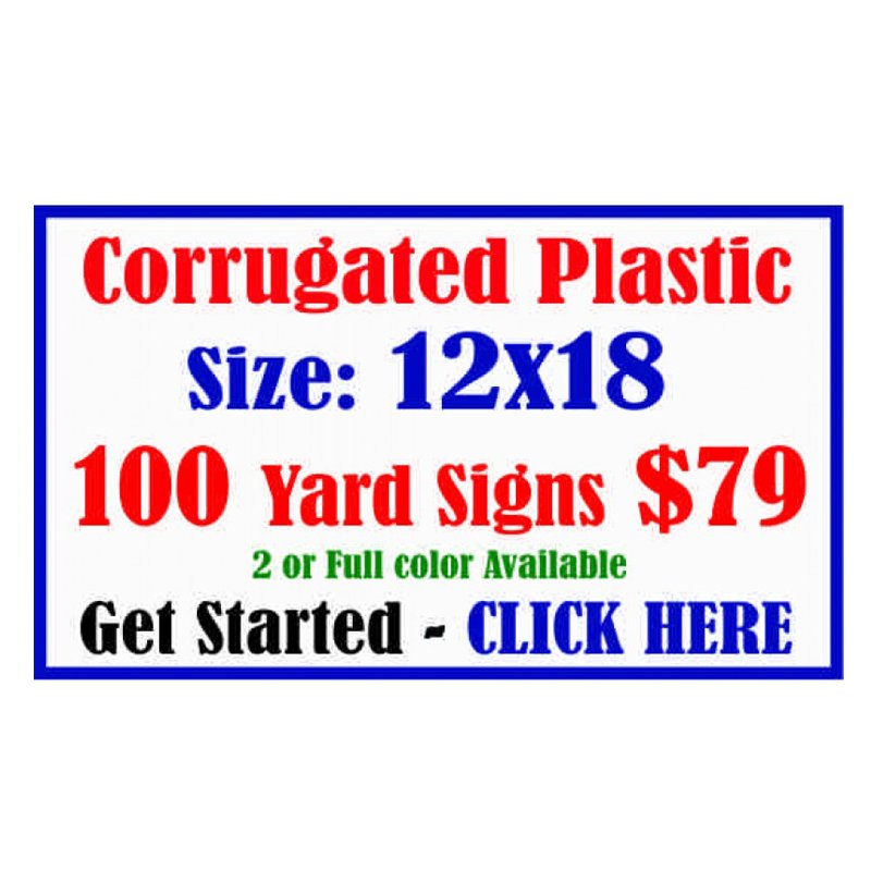 Custom Wholesale Hot Selling Advertising 18*24 Inch Real Estate Happy Birthday Modern Custom Metal Chloroplast Pp Lawn Sign
