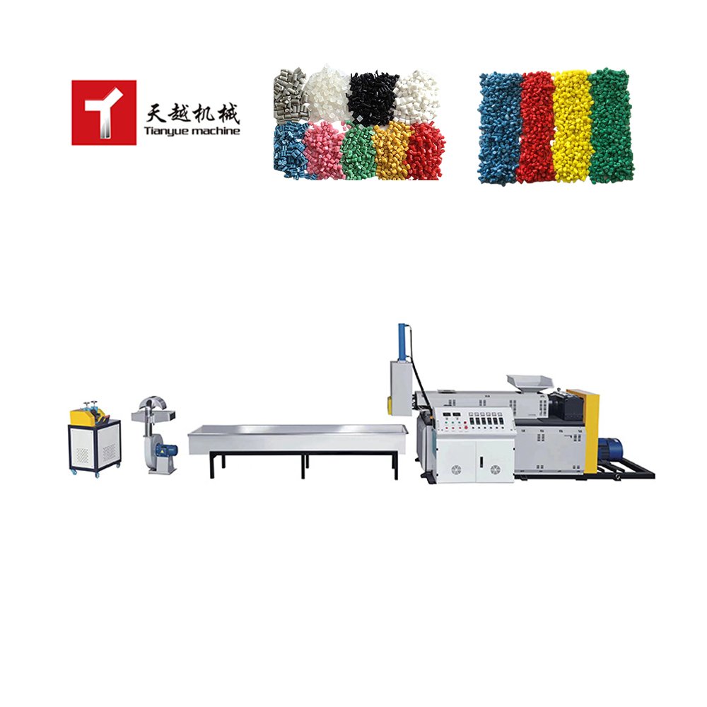 TIANYUE Factory Price Plastic Pp Pe Pet Granulator Recycle Pellet Machine Manufacturer Pelletizing Machine