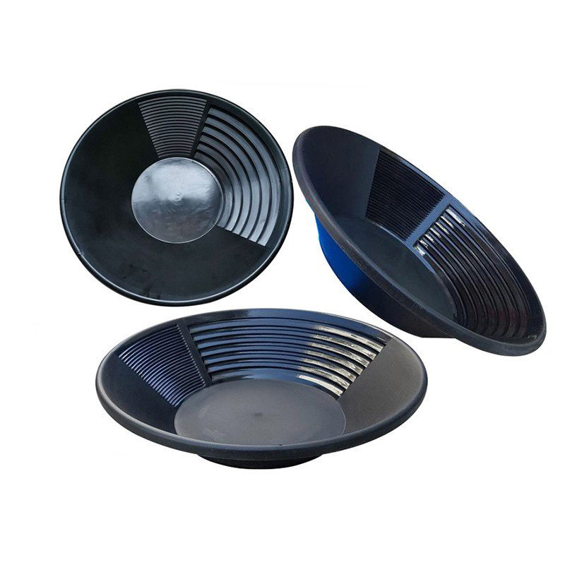 Good reliable river sand gold panning dish PP plastic gold pan for separation