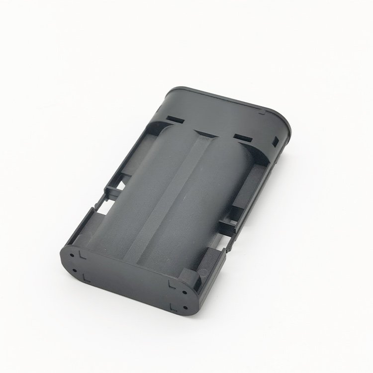 Standard AA battery holder ABS plastic molding parts black color without positive plate and Negative plate