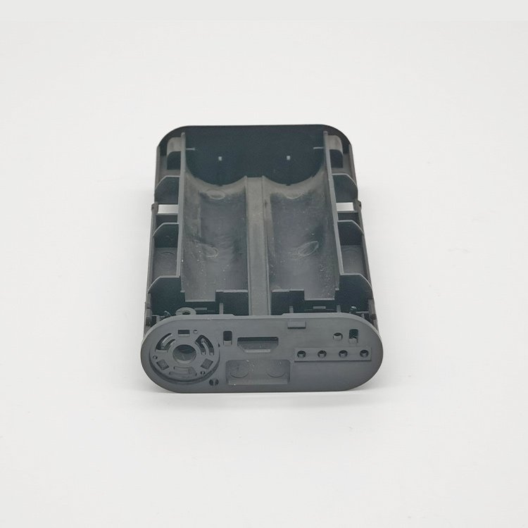Standard AA battery holder ABS plastic molding parts black color without positive plate and Negative plate