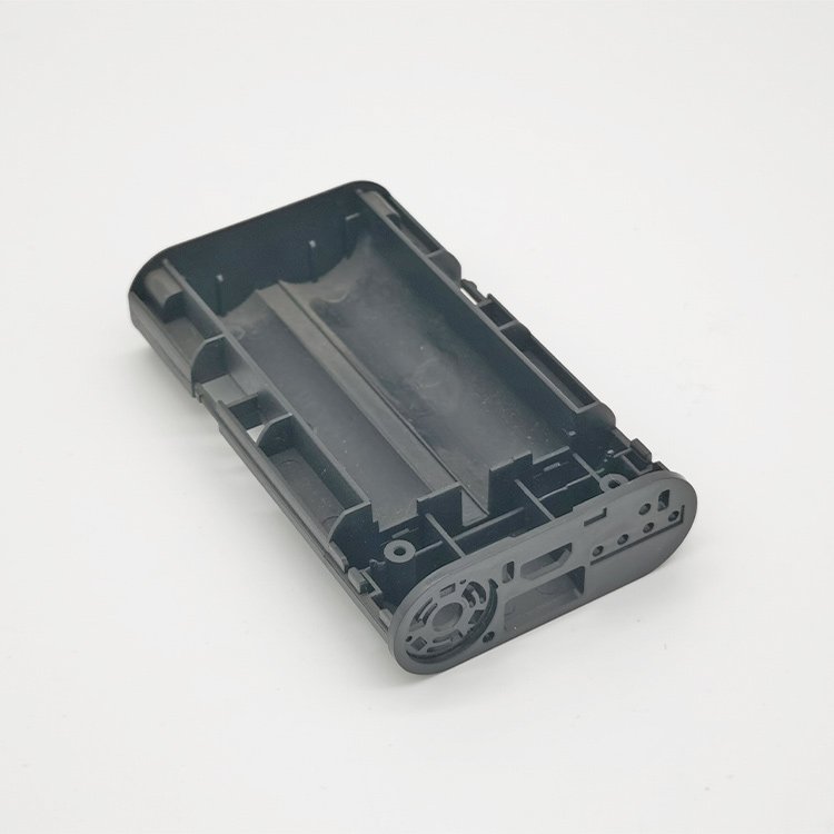Standard AA battery holder ABS plastic molding parts black color without positive plate and Negative plate